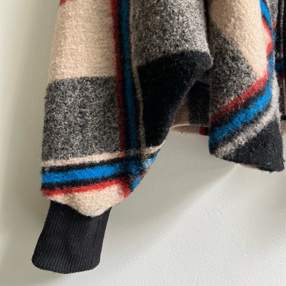 ANTHROPOLOGY Cartonnier plaid wool blend sweater - Picture 5 of 5